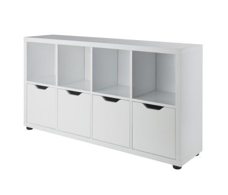 Julian 2x4 Storage Cabinet, White