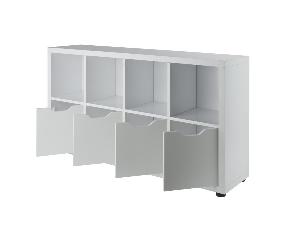 Julian 2x4 Storage Cabinet, White