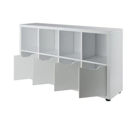 Julian 2x4 Storage Cabinet, White