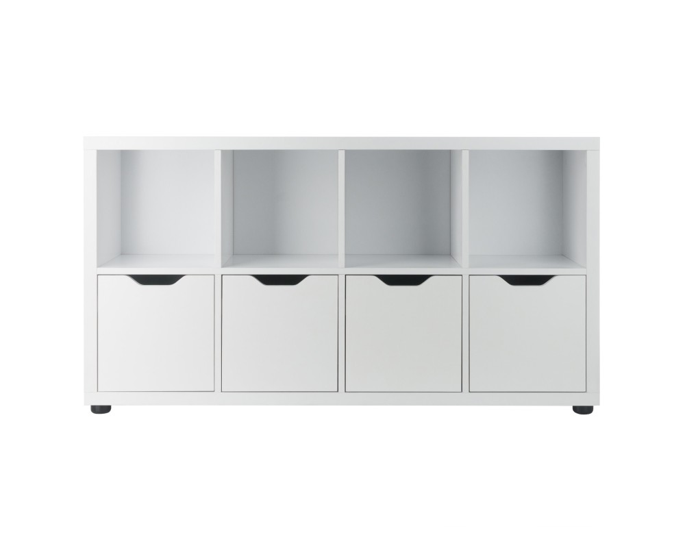 Julian 2x4 Storage Cabinet, White