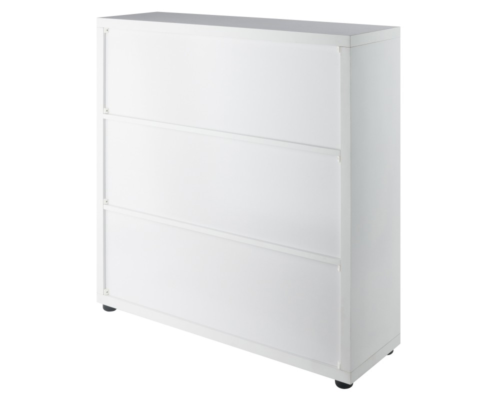 Julian 3x3 Storage 5-Pc Cabinet Set, Beige & White