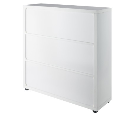 Julian 3x3 Storage 5-Pc Cabinet Set, Beige & White