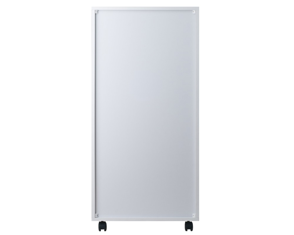 Halifax 5 Drawer High Mobile Storage Cabinet, for Living Room, Home Office, White