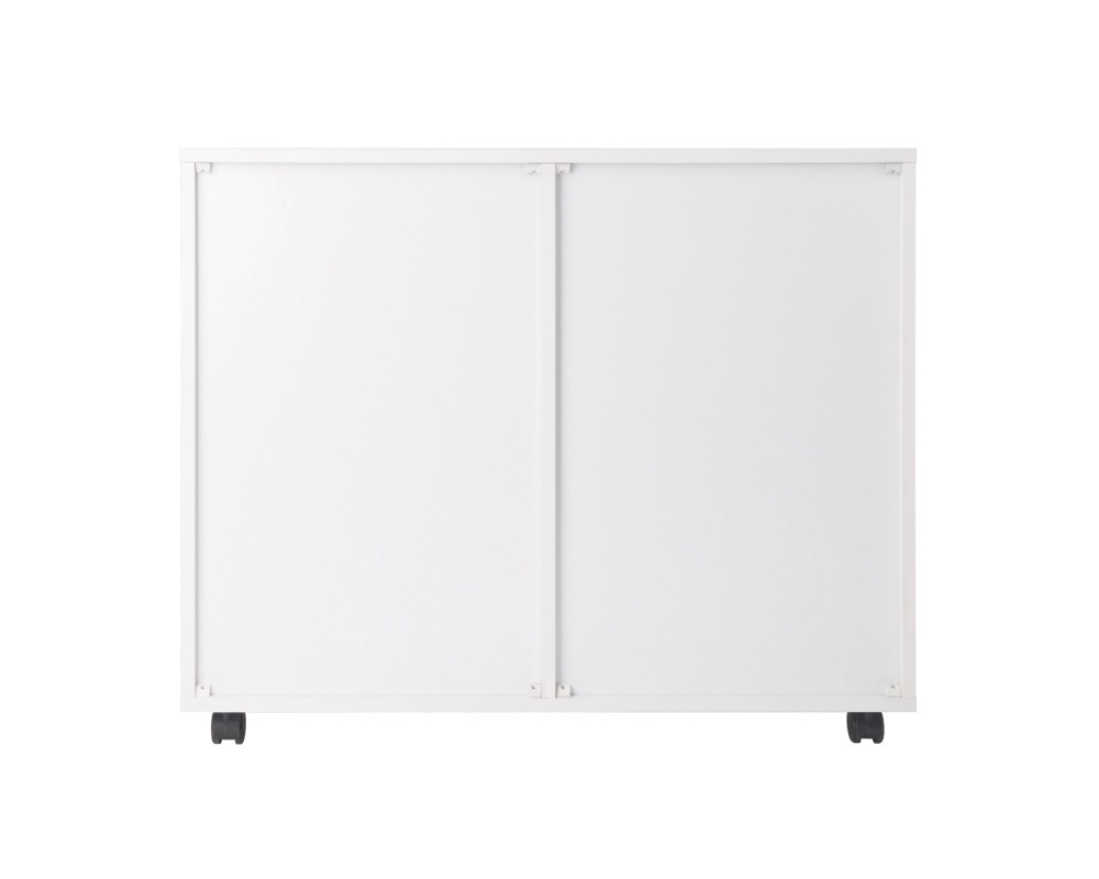 Halifax 2-Door, 4-Drawer Mobile Cabinet, White