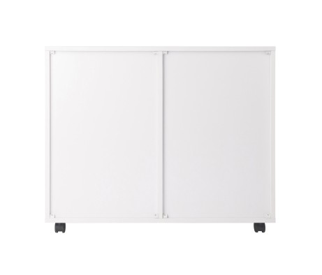 Halifax 2-Door, 4-Drawer Mobile Cabinet, White