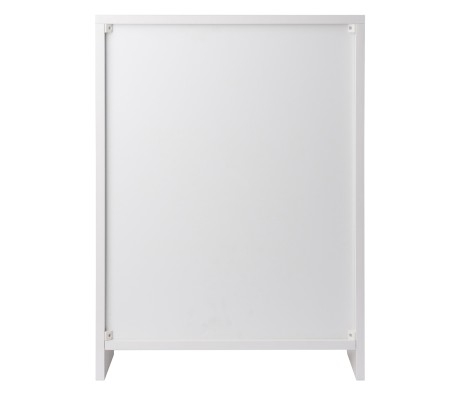 Nova File Cabinet with Open Shelf and Drawer, 19' Wide, White