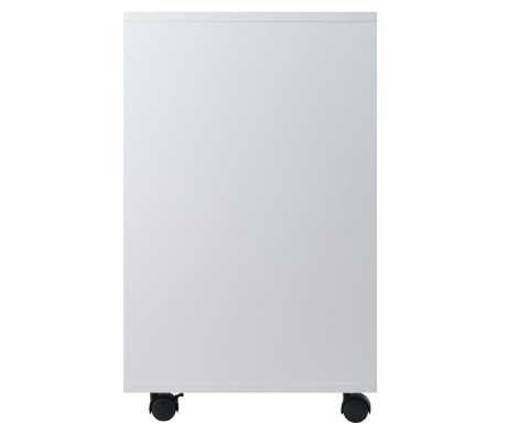 Halifax 5-Drawer, Side Storage Mobile Cabinet, White