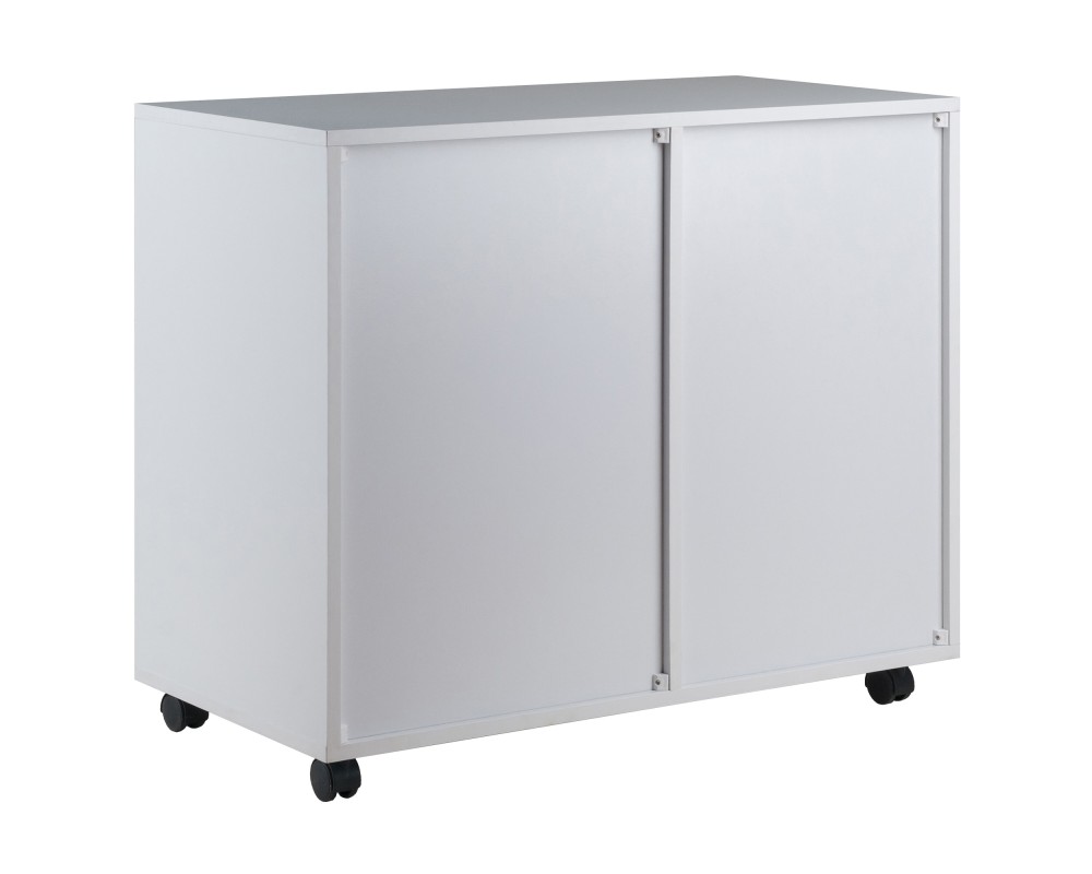 Halifax 5-Drawer, Side Storage Mobile Cabinet, White