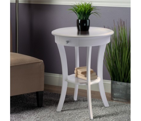 Sasha Accent Table, White