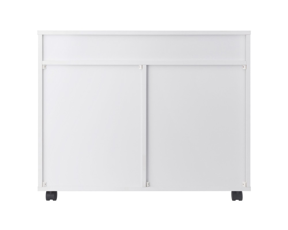 Halifax 5-Drawer Multi-Storage Mobile Cabinet, White