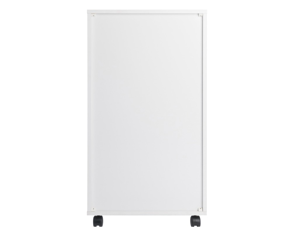 Halifax 7 Drawer High Mobile Storage Cabinet, for Living Room, Home Office, White