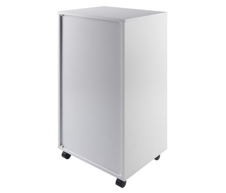 Halifax 7 Drawer High Mobile Storage Cabinet, for Living Room, Home Office, White