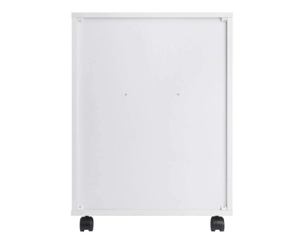 Norfolk Cabinet with 2 Drawers, 6 Bins, White Finish