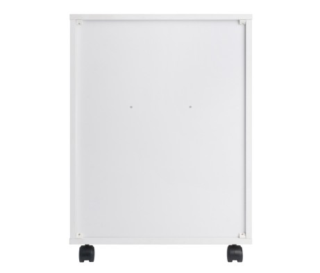 Norfolk Cabinet with 2 Drawers, 6 Bins, White Finish