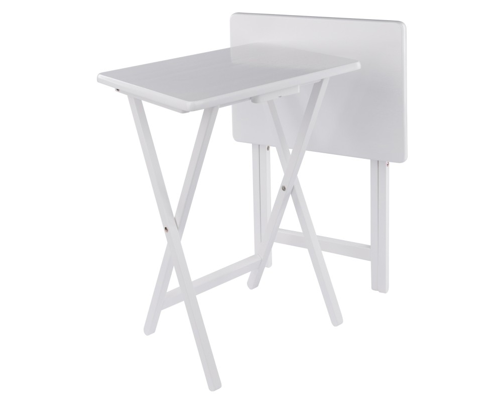 Alex 2-Pc Snack Tables, White