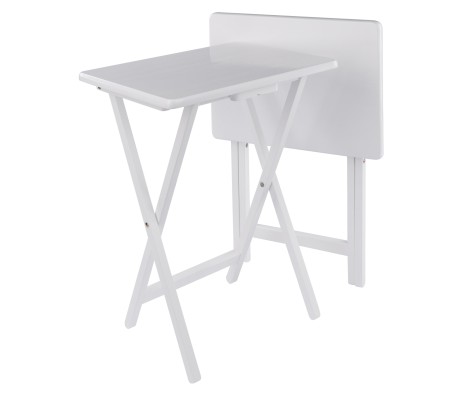 Alex 2-Pc Snack Tables, White