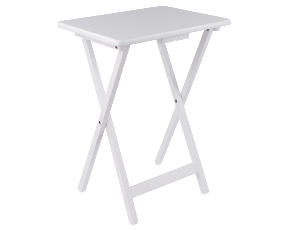 Alex 2-Pc Snack Tables, White