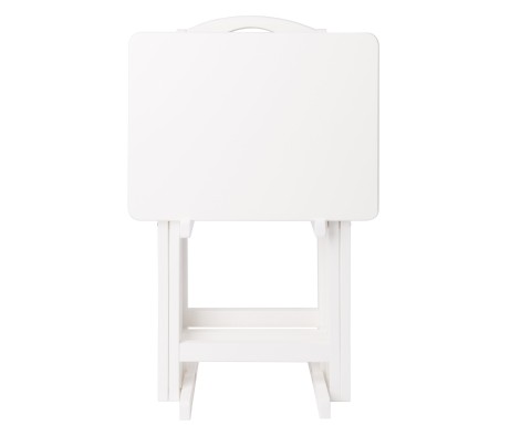 Alex 5-Pc Snack Table Set, White