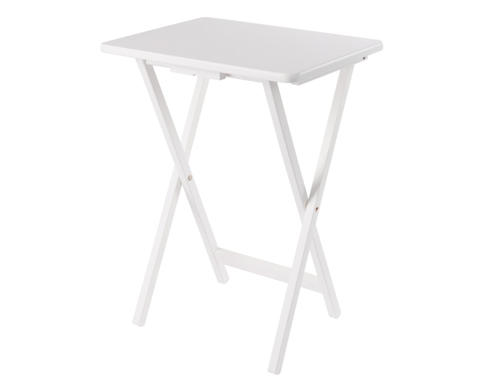 Alex 5-Pc Snack Table Set, White