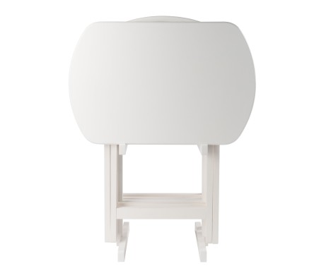 Corbett 5-Pc Oversized Snack Table Set, White