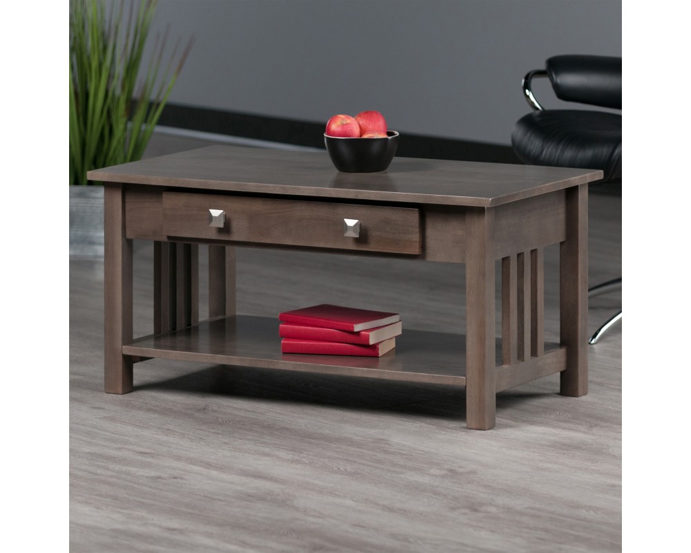 Stafford Coffee Table, Oyster Gray