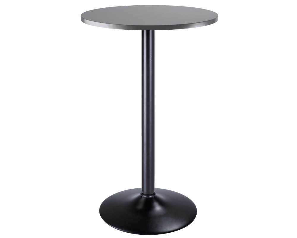 Tarah Bar Height Table, Black and Slate Gray
