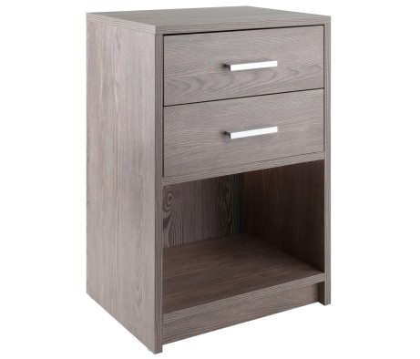 Molina Accent Table, 24 High, 16 Wide, Ash Gray