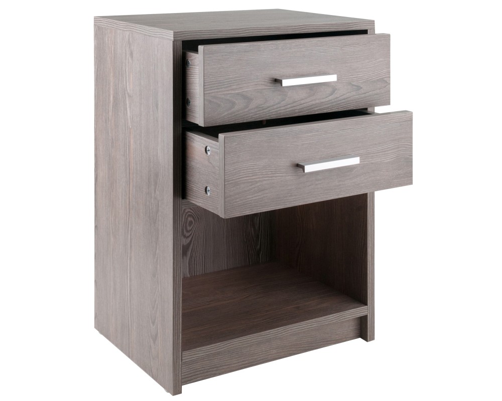 Molina Accent Table, 24 High, 16 Wide, Ash Gray