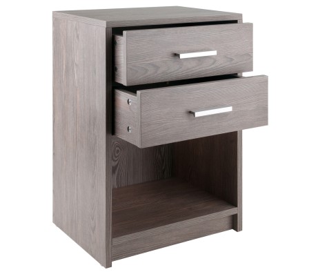 Molina Accent Table, 24 High, 16 Wide, Ash Gray