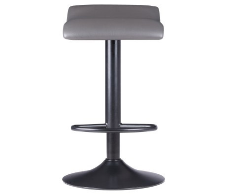 Tarah 2-Pc Adjustable Swivel Stool Set, Black and Slate Gray