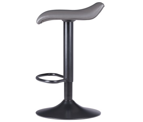 Tarah 2-Pc Adjustable Swivel Stool Set, Black and Slate Gray