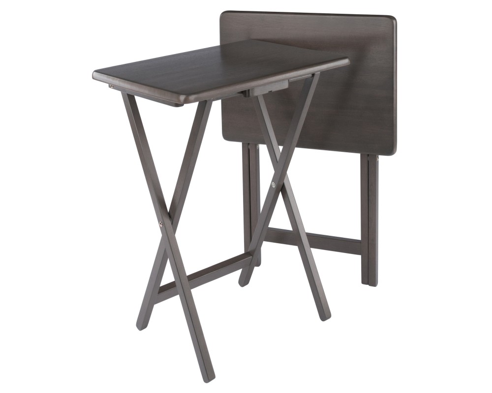 Alex 2-Pc Snack Tables, Oyster Gray