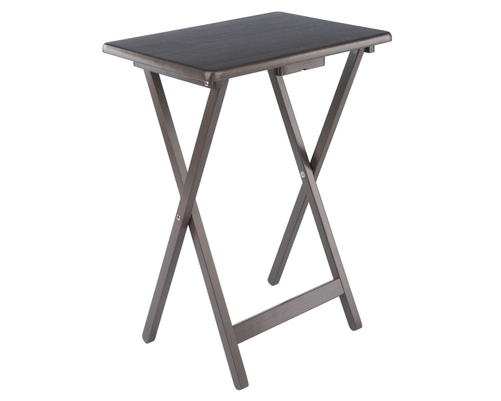 Alex 2-Pc Snack Tables, Oyster Gray