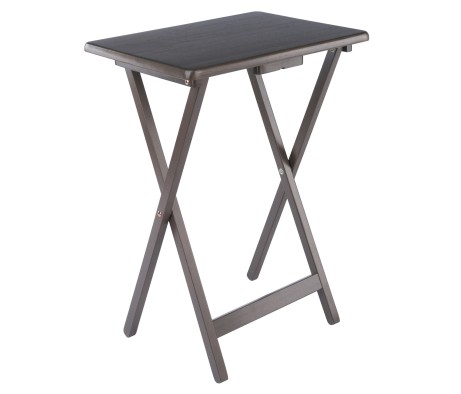 Alex 2-Pc Snack Tables, Oyster Gray