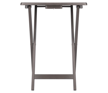 Alex 2-Pc Snack Tables, Oyster Gray