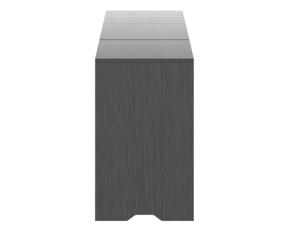 Nova 3-Pc Storage Cabinet Set, 58' Wide, 26' High, Charcoal