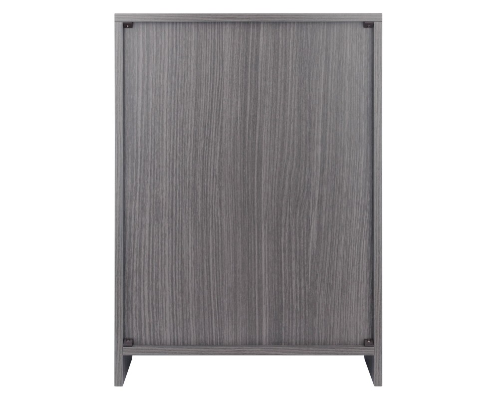 Nova 2-Shelf Storage Cabinet, 19' Wide, Charcoal