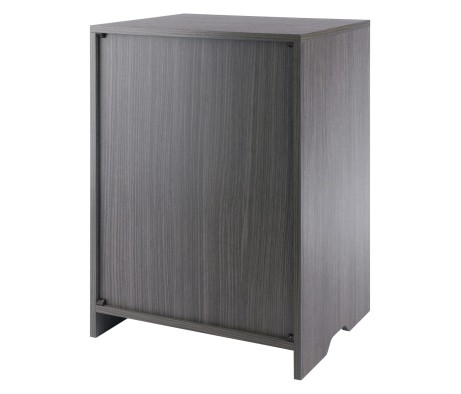 Nova 2-Shelf Storage Cabinet, 19' Wide, Charcoal
