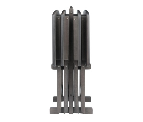 5-Pc Snack Table Set, Oversized, 25' Tall, 23' Wide, Oyster Gray