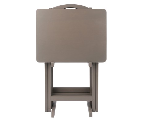 Alex 5-Pc Snack Table Set, Oyster Gray