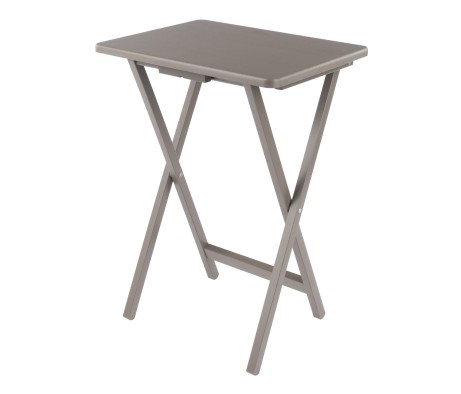 Alex 5-Pc Snack Table Set, Oyster Gray