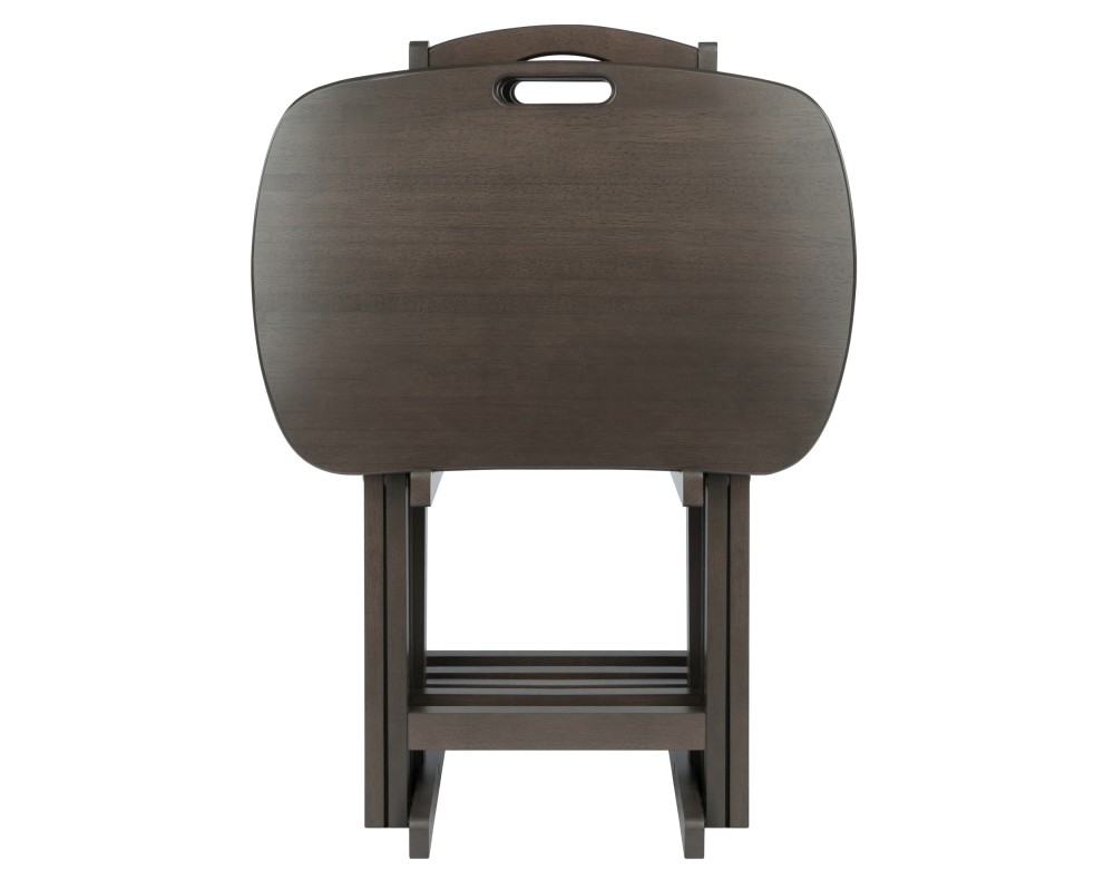 Lucca 5-Pc Snack Table Set, Oyster Gray