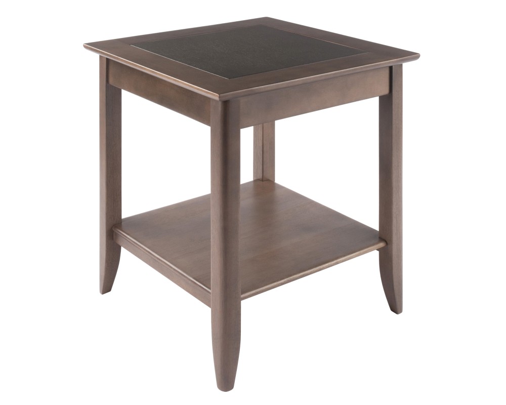 Santino End Table, Oyster Gray