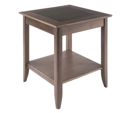 Santino End Table, Oyster Gray