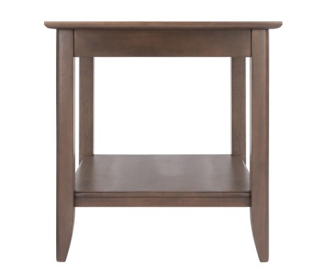 Santino End Table, Oyster Gray