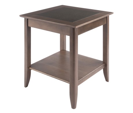 Santino End Table, Oyster Gray