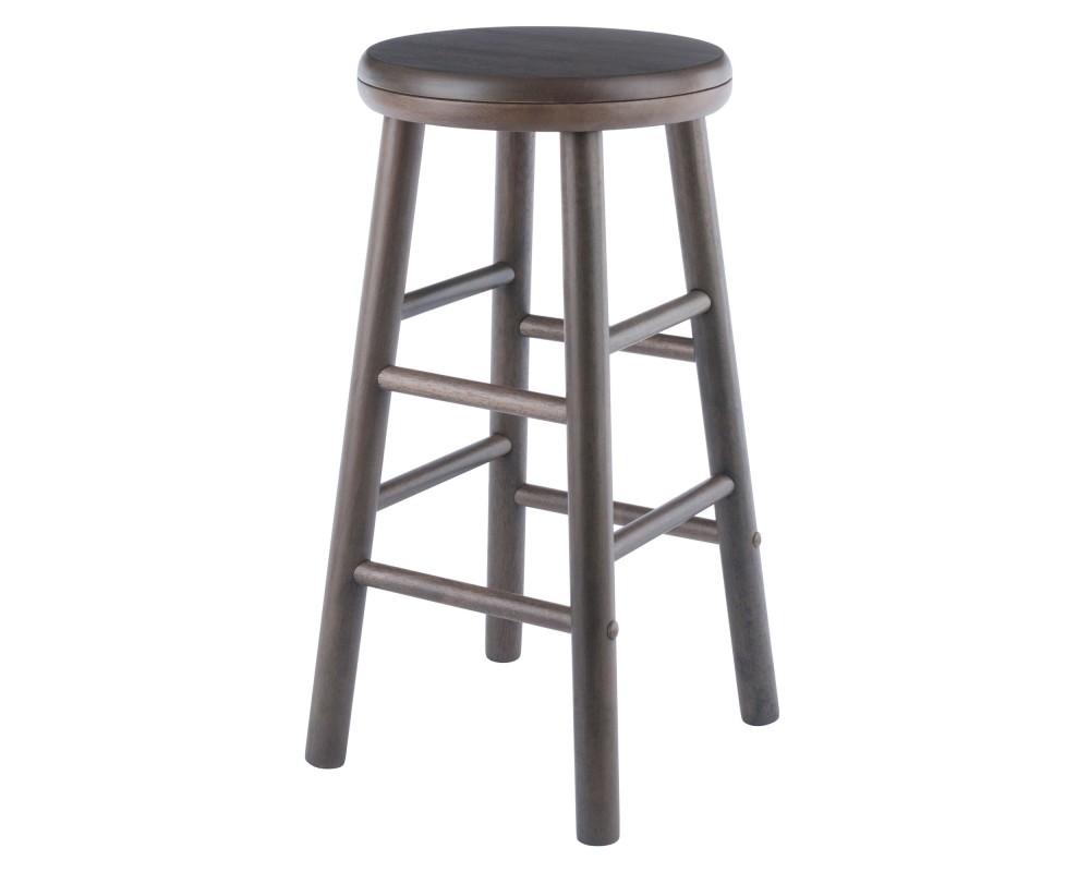 Shelby 2-Pc Swivel Seat Counter Stool Set, Oyster Gray