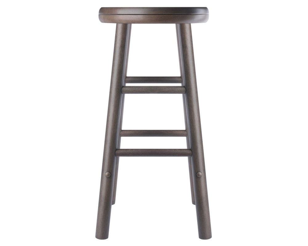 Shelby 2-Pc Swivel Seat Counter Stool Set, Oyster Gray