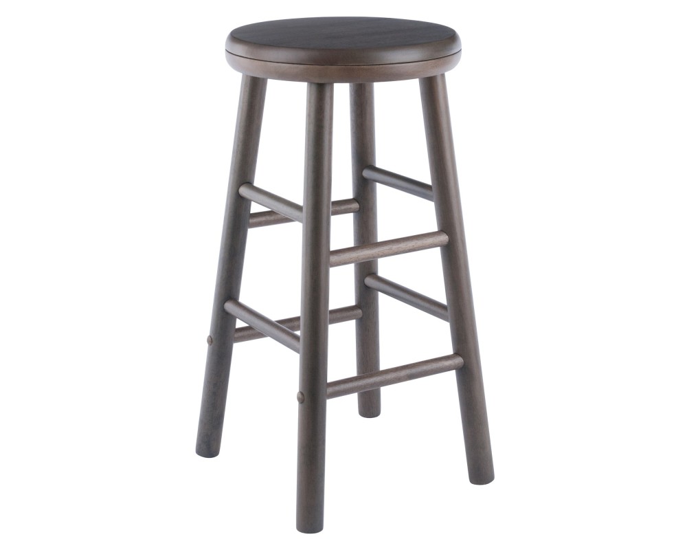 Shelby 2-Pc Swivel Seat Counter Stool Set, Oyster Gray