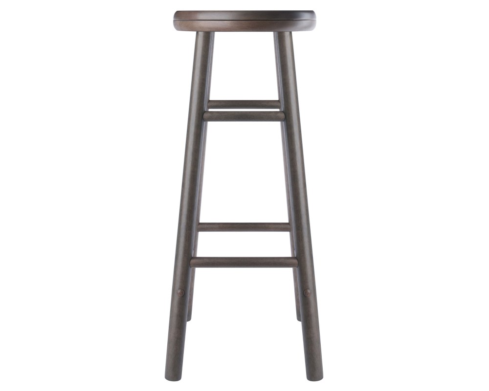 Shelby 2-Pc Swivel Seat Bar Stool Set, Oyster Gray